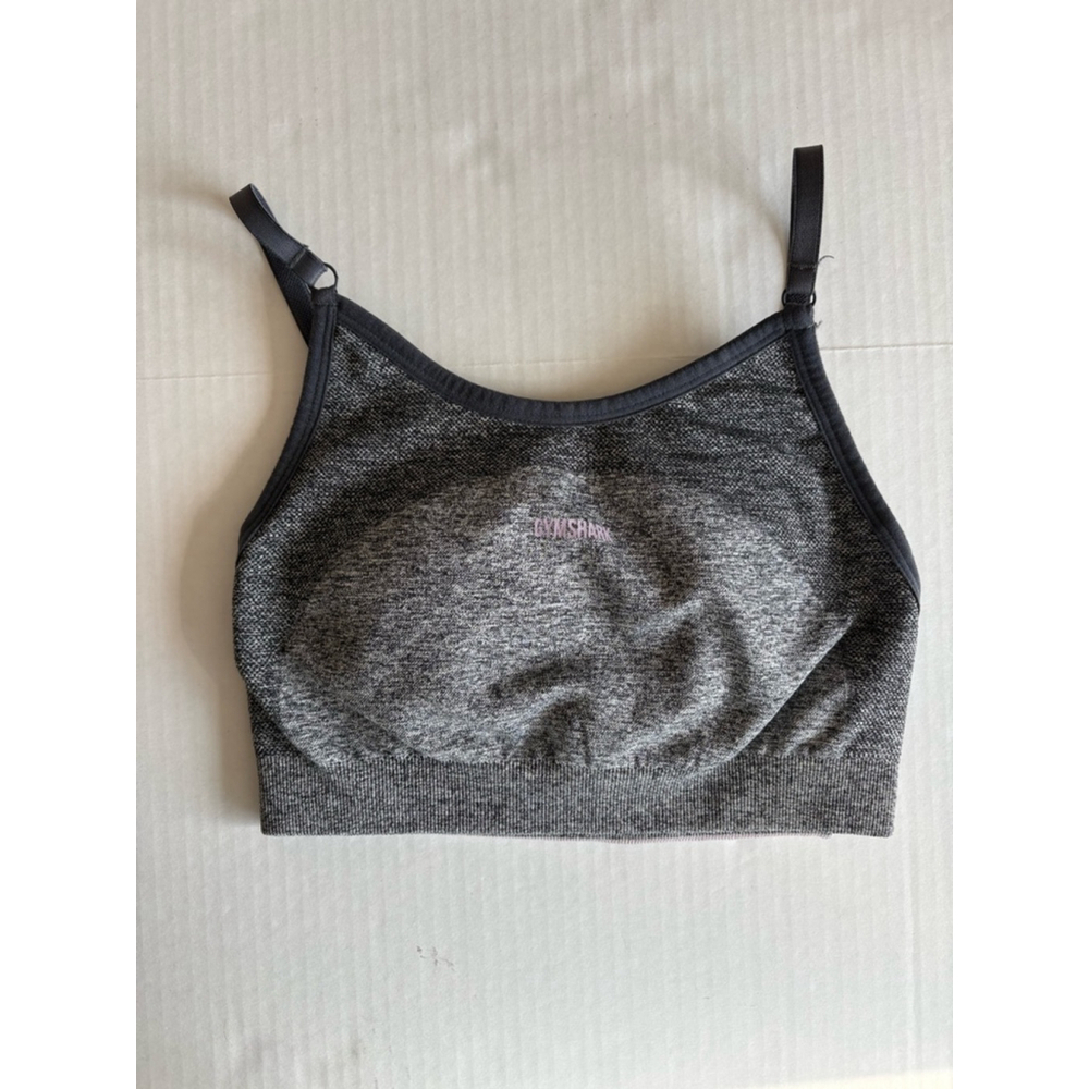 Gymshark FLEX STRAPPY SPORTS BRA gray pink XS